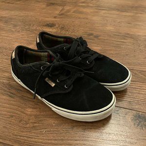 Vans Black Youth's Laced Up Sneakers Youth Size 6 Women’s 7.5 Shoes